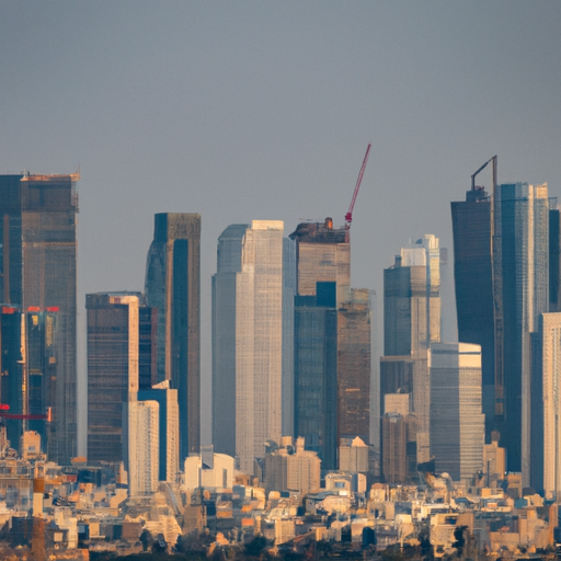The skyline of Tel Aviv, showcasing the city's bustling tech scene and start-up ecosystem.