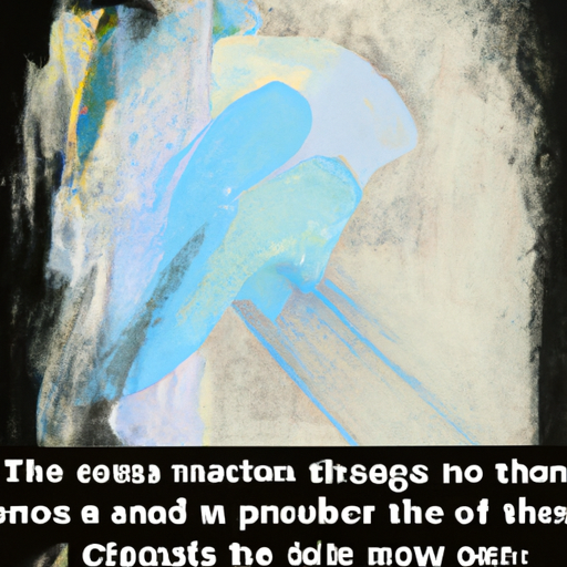 "איור של הציטוט של פיקאסו, מתואר דרך חדר מאובק שמתנקה על ידי ציור שמן מופשט"