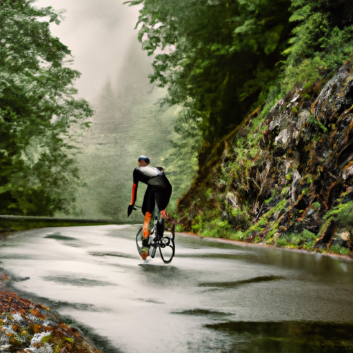 3. תמונה של רוכב אופניים במסלול נופי, המתאר את השמחה והיתרונות הבריאותיים של הרכיבה.