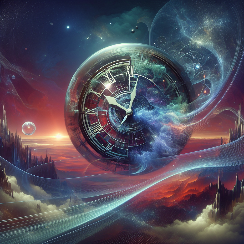 שעון שמסמל את מושג הזמן כשהוא עובר